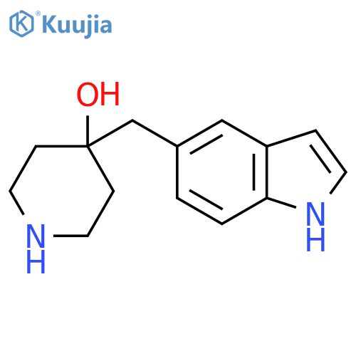 4-(1H-indol-5-yl)methylpiperidin-4-ol structure