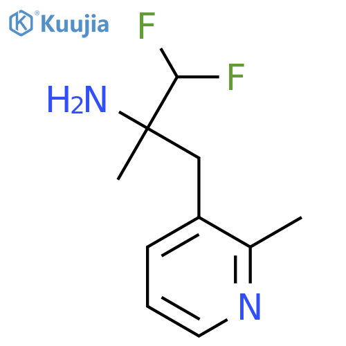 1,1-difluoro-2-methyl-3-(2-methylpyridin-3-yl)propan-2-amine structure