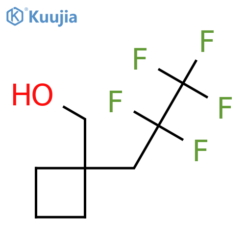 1-(2,2,3,3,3-pentafluoropropyl)cyclobutylmethanol structure