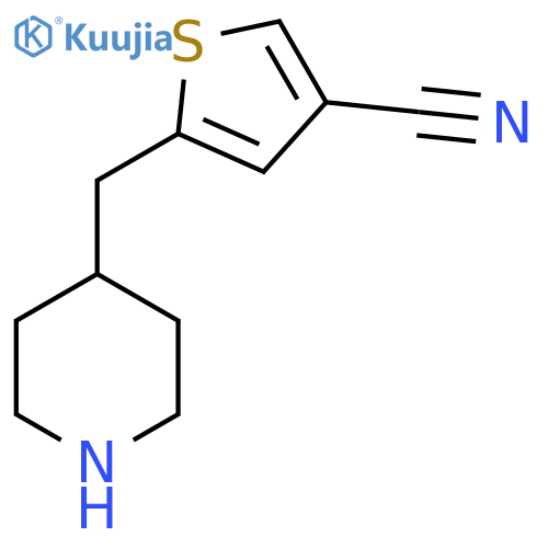 5-(piperidin-4-yl)methylthiophene-3-carbonitrile structure