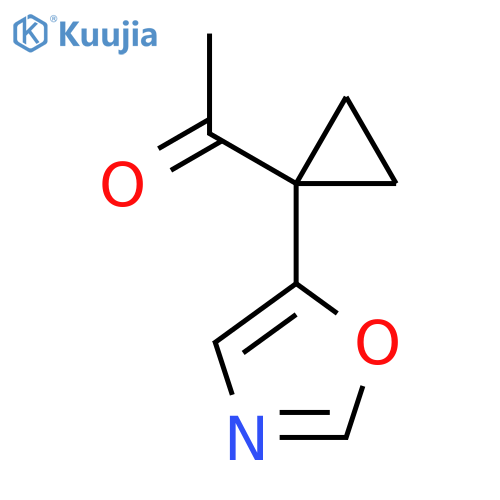 1-1-(1,3-oxazol-5-yl)cyclopropylethan-1-one structure