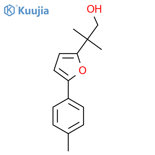 2-methyl-2-5-(4-methylphenyl)furan-2-ylpropan-1-ol structure