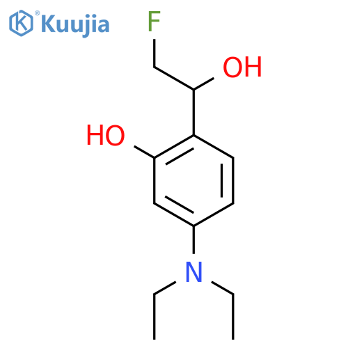 5-(diethylamino)-2-(2-fluoro-1-hydroxyethyl)phenol structure
