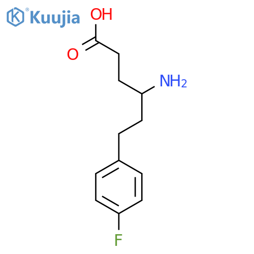 4-amino-6-(4-fluorophenyl)hexanoic acid structure