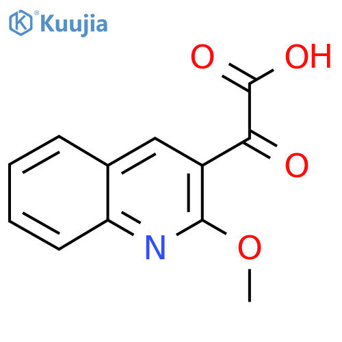 2-(2-methoxyquinolin-3-yl)-2-oxoacetic acid structure