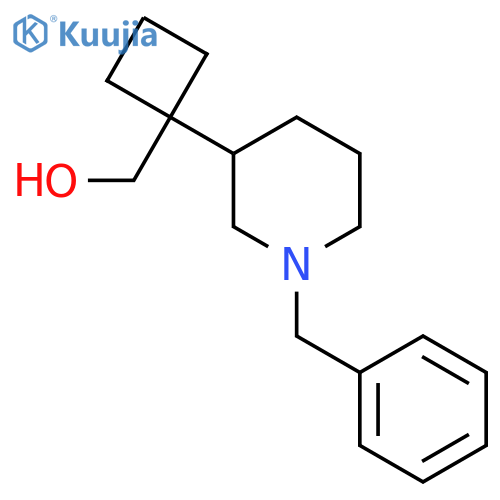 1-(1-benzylpiperidin-3-yl)cyclobutylmethanol structure