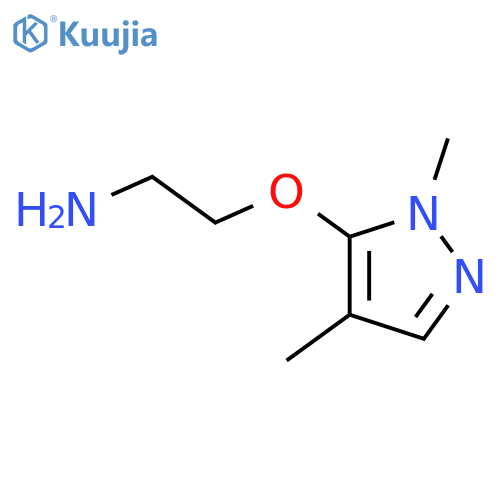 2-(1,4-dimethyl-1H-pyrazol-5-yl)oxyethan-1-amine structure
