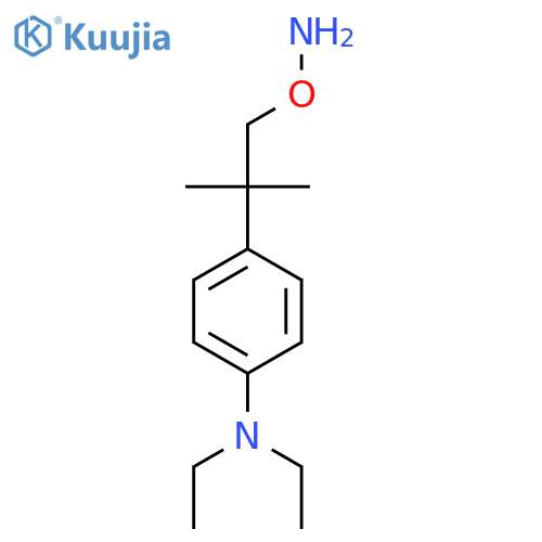 4-1-(aminooxy)-2-methylpropan-2-yl-N,N-diethylaniline structure