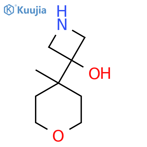 3-(4-methyloxan-4-yl)azetidin-3-ol structure