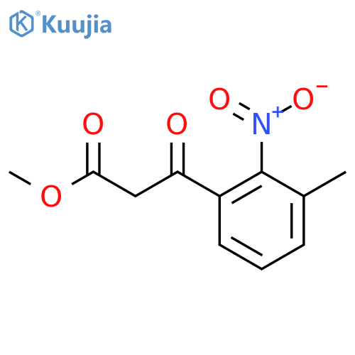 Methyl 3-(3-methyl-2-nitrophenyl)-3-oxopropanoate structure