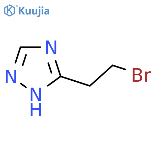 3-(2-bromoethyl)-1H-1,2,4-triazole structure