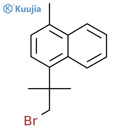 1-(1-bromo-2-methylpropan-2-yl)-4-methylnaphthalene structure