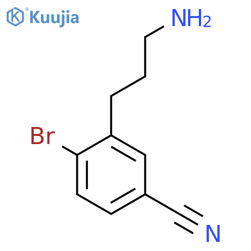3-(3-aminopropyl)-4-bromobenzonitrile structure