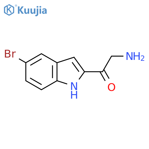 2-amino-1-(5-bromo-1H-indol-2-yl)ethan-1-one structure