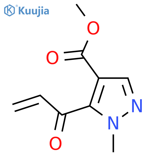 methyl 1-methyl-5-(prop-2-enoyl)-1H-pyrazole-4-carboxylate structure