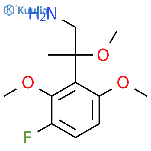 2-(3-fluoro-2,6-dimethoxyphenyl)-2-methoxypropan-1-amine structure