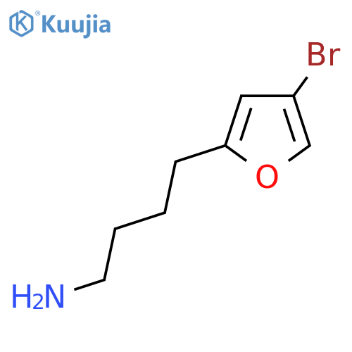 4-(4-bromofuran-2-yl)butan-1-amine structure