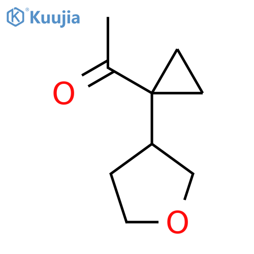 1-1-(oxolan-3-yl)cyclopropylethan-1-one structure