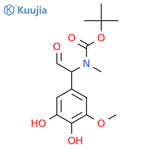 tert-butyl N-1-(3,4-dihydroxy-5-methoxyphenyl)-2-oxoethyl-N-methylcarbamate structure