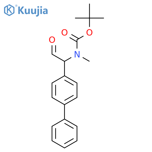 tert-butyl N-methyl-N-2-oxo-1-(4-phenylphenyl)ethylcarbamate structure