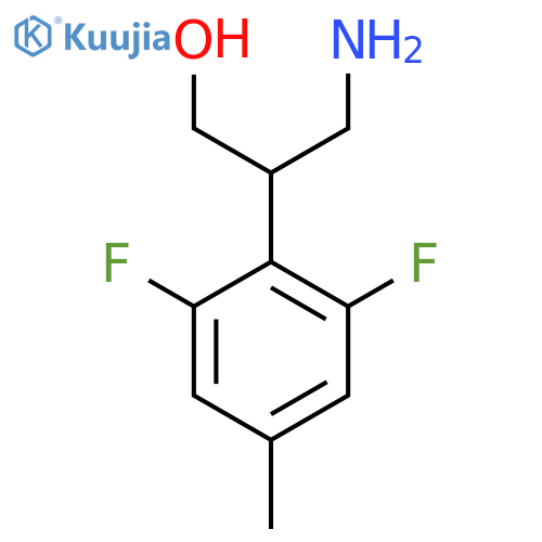 3-amino-2-(2,6-difluoro-4-methylphenyl)propan-1-ol structure