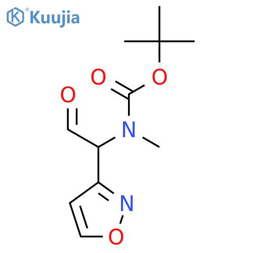 tert-butyl N-methyl-N-1-(1,2-oxazol-3-yl)-2-oxoethylcarbamate structure