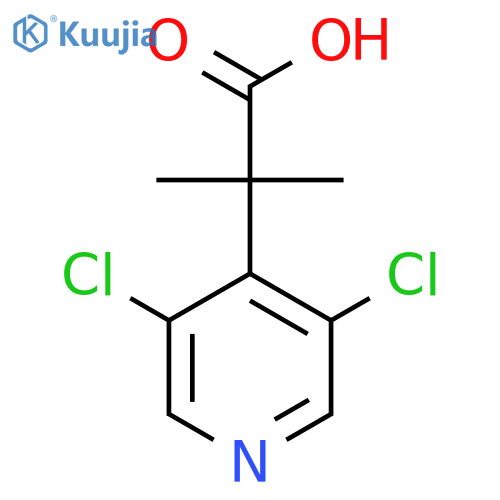 2-(3,5-dichloropyridin-4-yl)-2-methylpropanoic acid structure