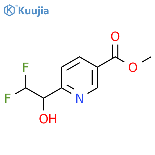 methyl 6-(2,2-difluoro-1-hydroxyethyl)pyridine-3-carboxylate structure