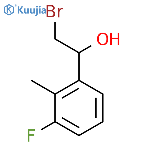 2-bromo-1-(3-fluoro-2-methylphenyl)ethan-1-ol structure