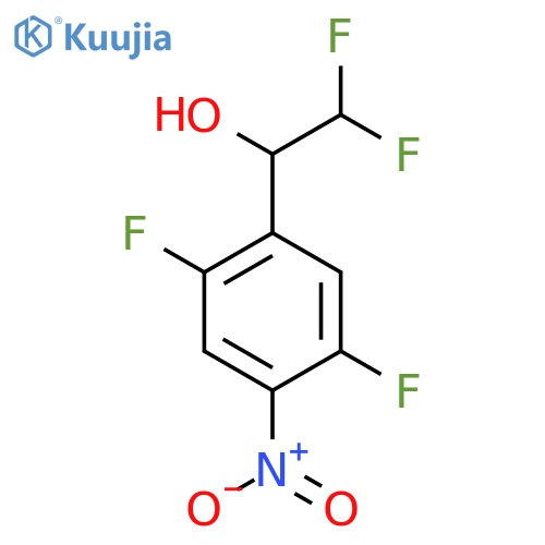 1-(2,5-Difluoro-4-nitrophenyl)-2,2-difluoroethan-1-ol structure