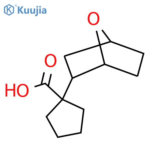 1-{7-oxabicyclo2.2.1heptan-2-yl}cyclopentane-1-carboxylic acid structure