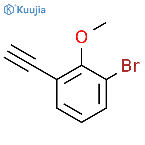 1-bromo-3-ethynyl-2-methoxybenzene structure