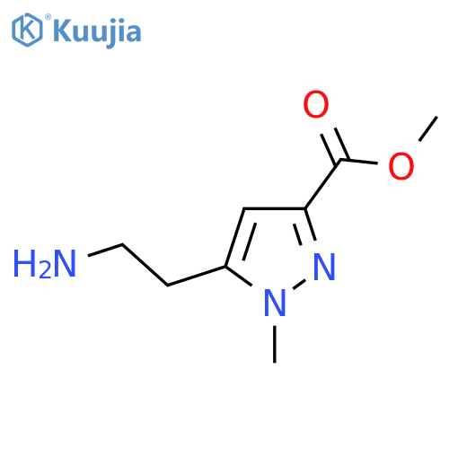 methyl 5-(2-aminoethyl)-1-methyl-1H-pyrazole-3-carboxylate structure