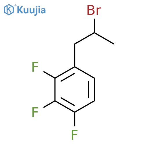1-(2-bromopropyl)-2,3,4-trifluorobenzene structure