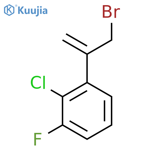 1-(3-bromoprop-1-en-2-yl)-2-chloro-3-fluorobenzene structure