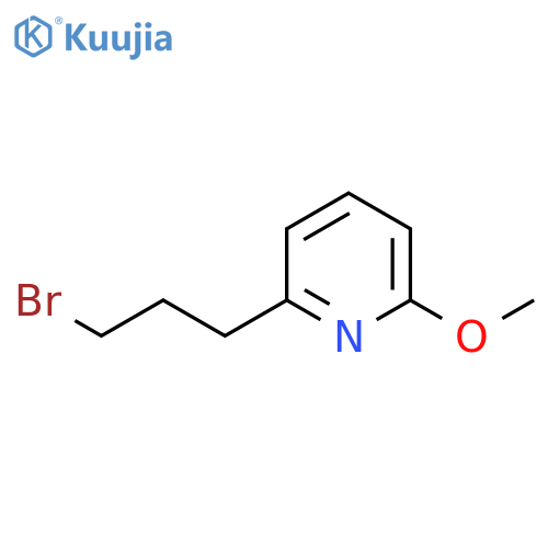 2-(3-bromopropyl)-6-methoxypyridine structure