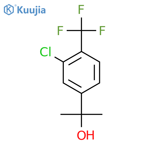 2-3-chloro-4-(trifluoromethyl)phenylpropan-2-ol structure