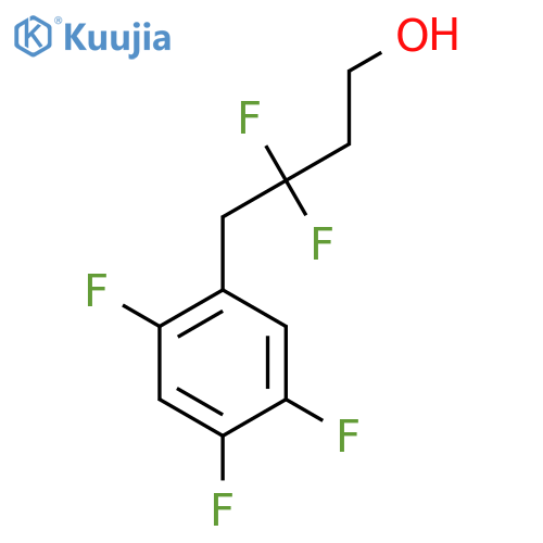 3,3-difluoro-4-(2,4,5-trifluorophenyl)butan-1-ol structure