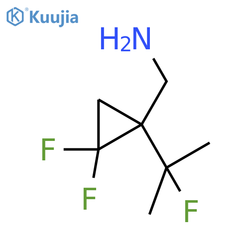 2,2-difluoro-1-(2-fluoropropan-2-yl)cyclopropylmethanamine structure