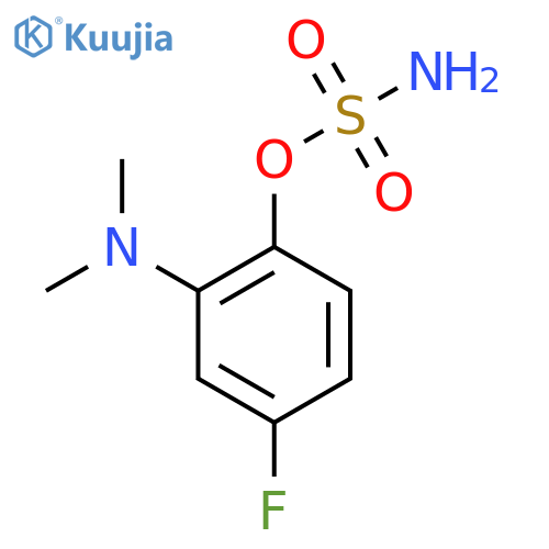 2-(dimethylamino)-4-fluorophenyl sulfamate structure
