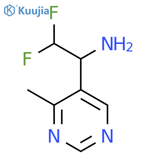 2,2-difluoro-1-(4-methylpyrimidin-5-yl)ethan-1-amine structure