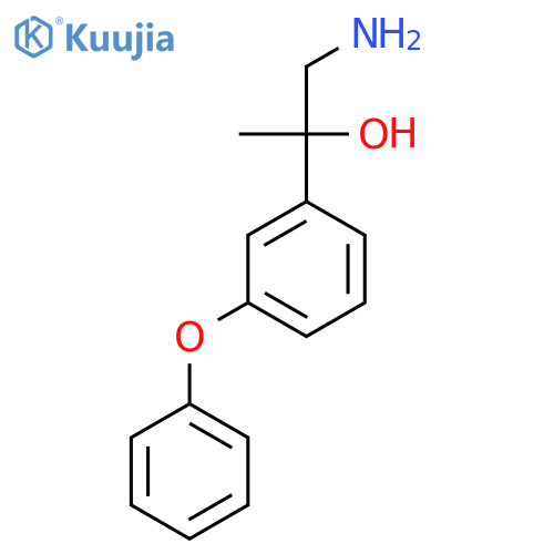 1-amino-2-(3-phenoxyphenyl)propan-2-ol structure