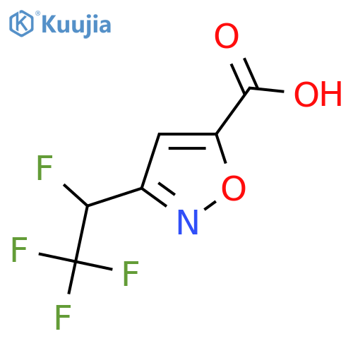 3-(1,2,2,2-tetrafluoroethyl)-1,2-oxazole-5-carboxylic acid structure