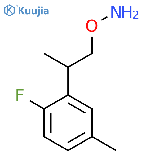 O-2-(2-fluoro-5-methylphenyl)propylhydroxylamine structure