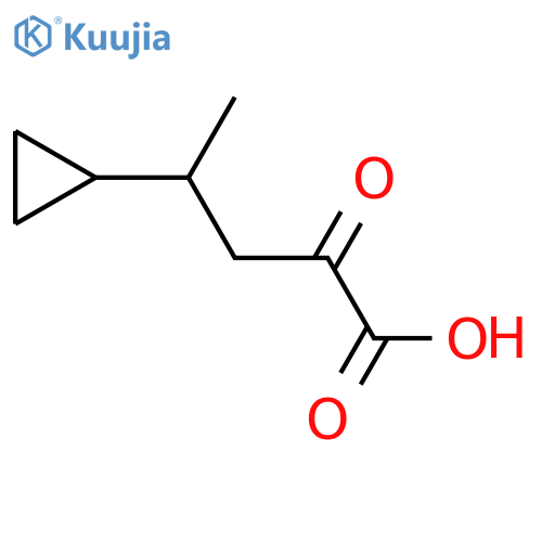 4-cyclopropyl-2-oxopentanoic acid structure