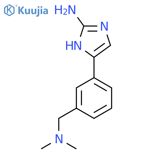 5-{3-(dimethylamino)methylphenyl}-1H-imidazol-2-amine structure