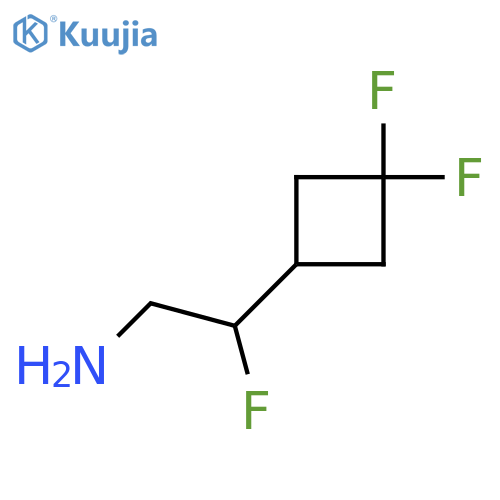 2-(3,3-difluorocyclobutyl)-2-fluoroethan-1-amine structure