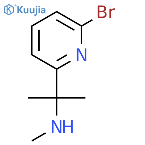 2-(6-bromopyridin-2-yl)propan-2-yl(methyl)amine structure