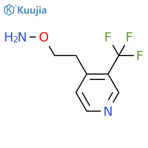 O-{2-3-(trifluoromethyl)pyridin-4-ylethyl}hydroxylamine structure