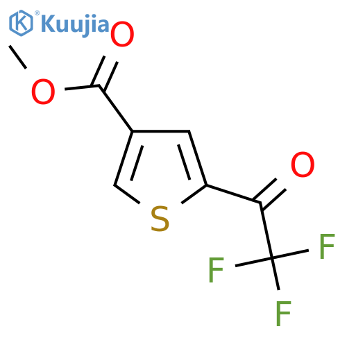 methyl 5-(trifluoroacetyl)thiophene-3-carboxylate structure